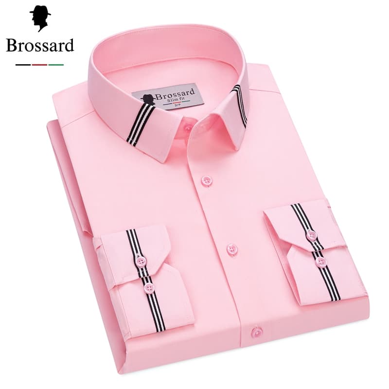 Camisa Social Masculina Premium em Algodão Slim Fit Emagrecedor, Tecido Confortável - Estilo Moderno