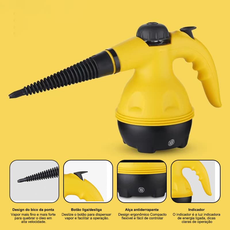 Limpador a Vapor Multifuncional 10 em 1 para Uso Doméstico – Cozinha, Sofá, Banheiro