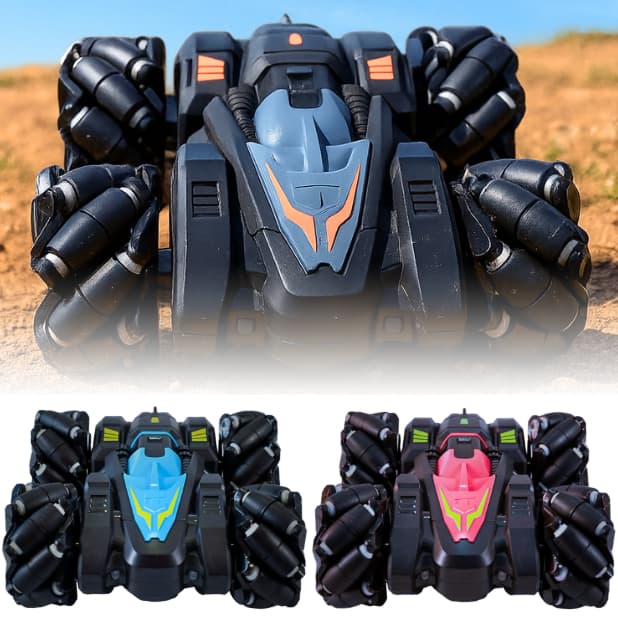 Carrinho De Controle Remoto Maluco Gira 360 Graus Inteligente 9 Funções Drift 4X4 Maluco Acrobacias
