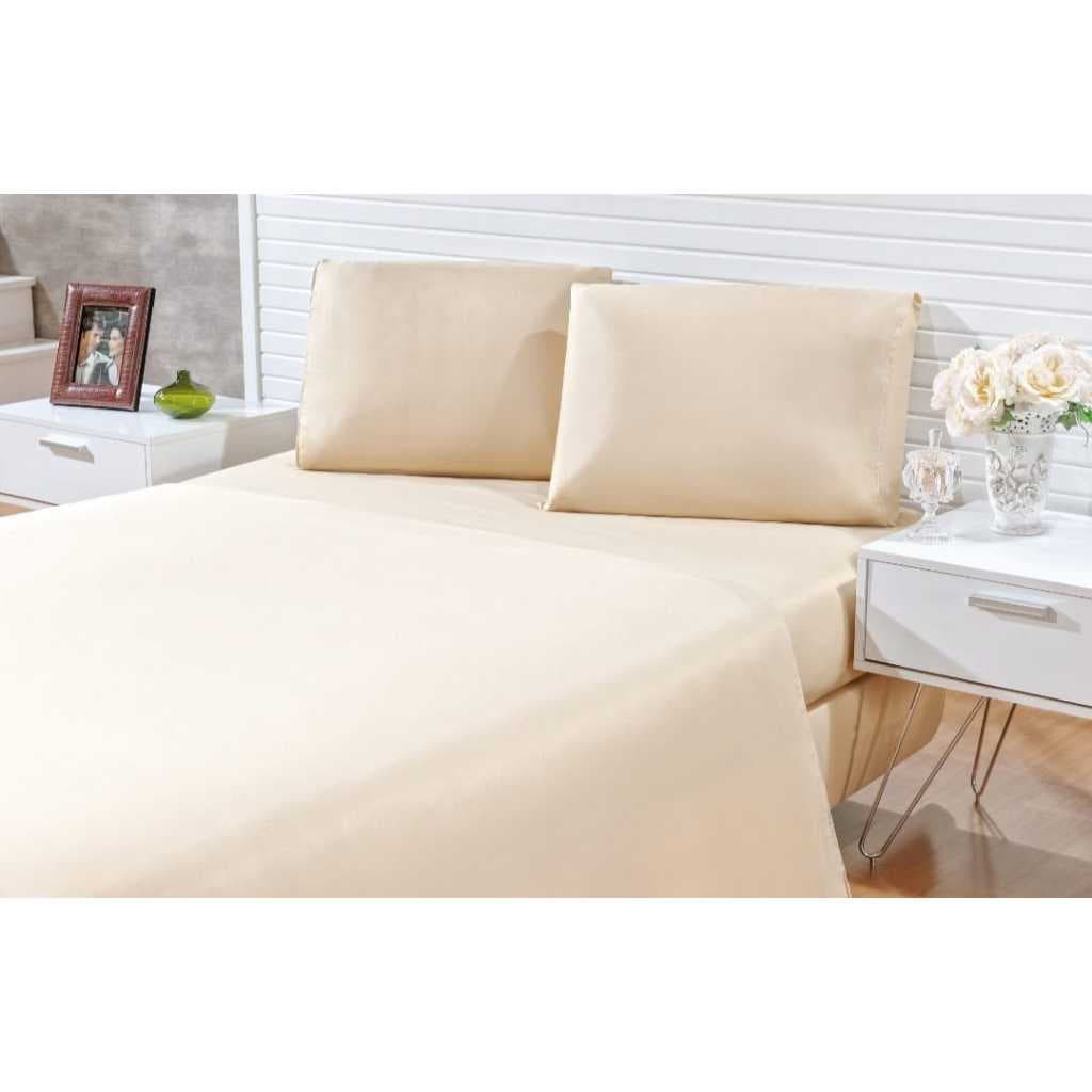 Jogo de Lençol de cama casal king para cama box 4 peças varias cores/envio já
