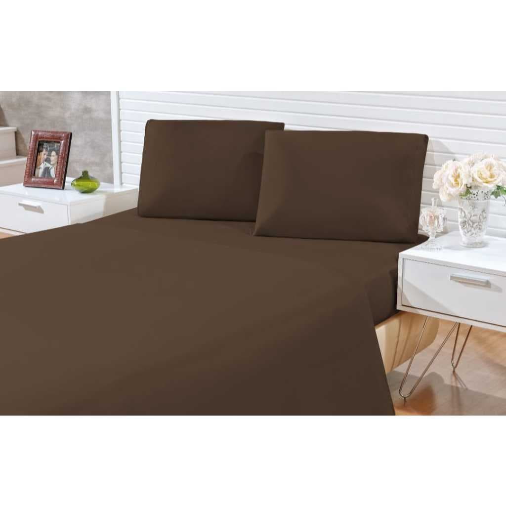Jogo de Lençol de cama casal queen para cama box 4 peças varias cores/envio já