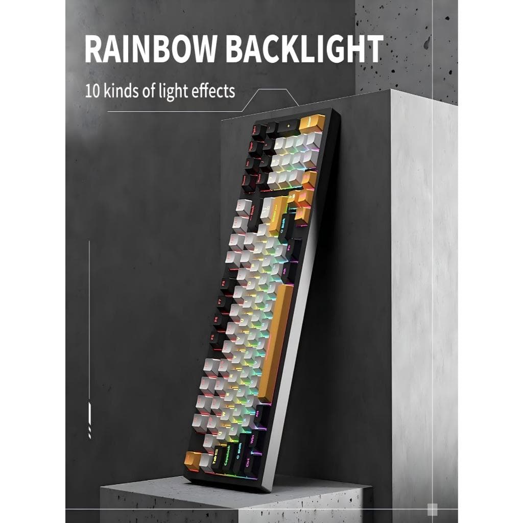 Ky98 Teclado Mecânico Com Fio Luz Misturada Personalizado
