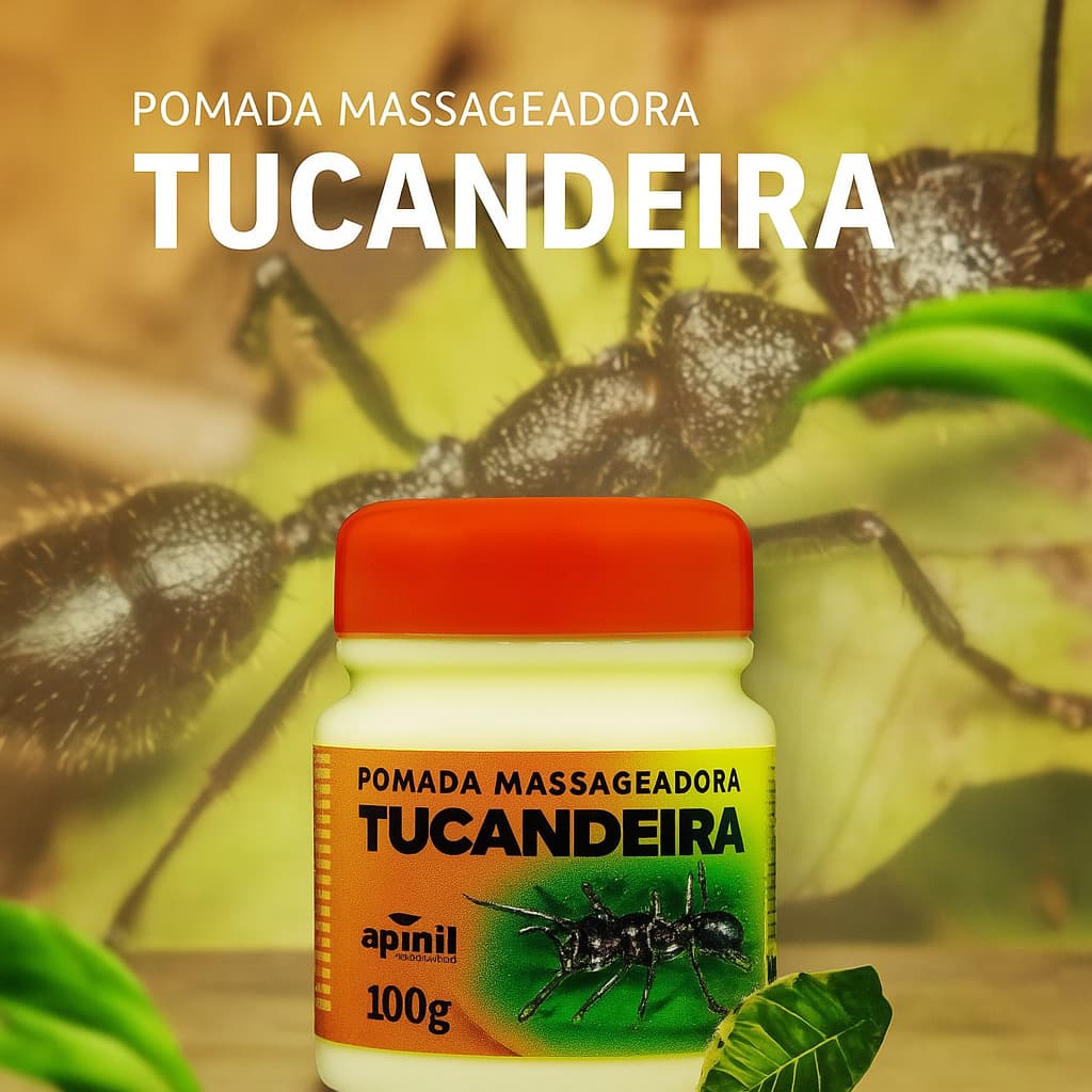Kits Pomadas Tucandeira Apinil 100g Alívio Muscular Natural Envio Imediato