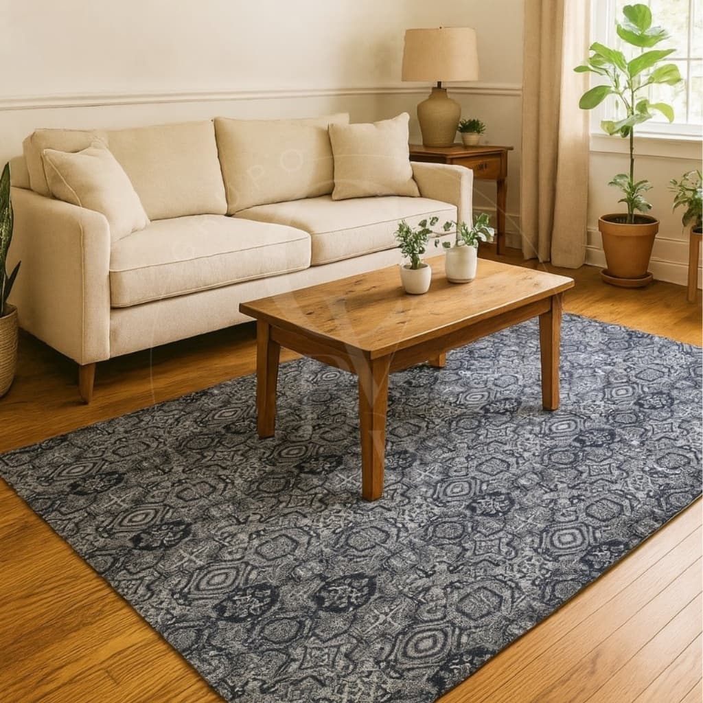 Tapete Antiderrapante Sala ou Quarto Vintage Antiderrapante 2,00m x 1,35cm