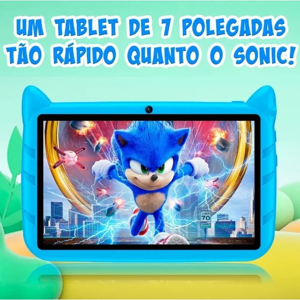 Tablet Sonic Infantil Android C/ Entrada Cartão De Memória