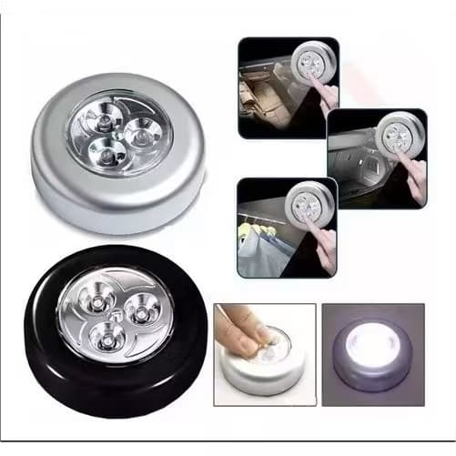Mini luminária De Led Forte De Torque Sem Fio Spot 3 leds /Luz De Parede