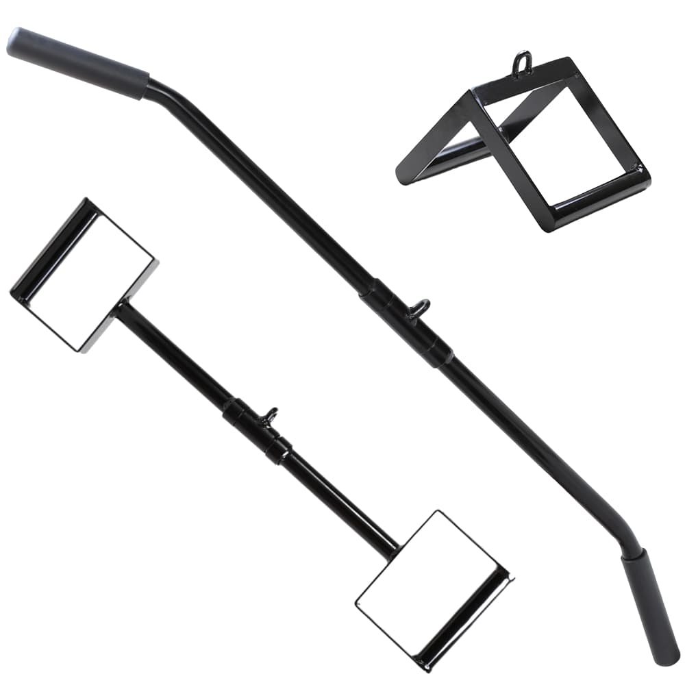 Kit Puxador Costas 1,20 +Puxador Neutro c/Giro + Triângulo Crossover Musculação Treino