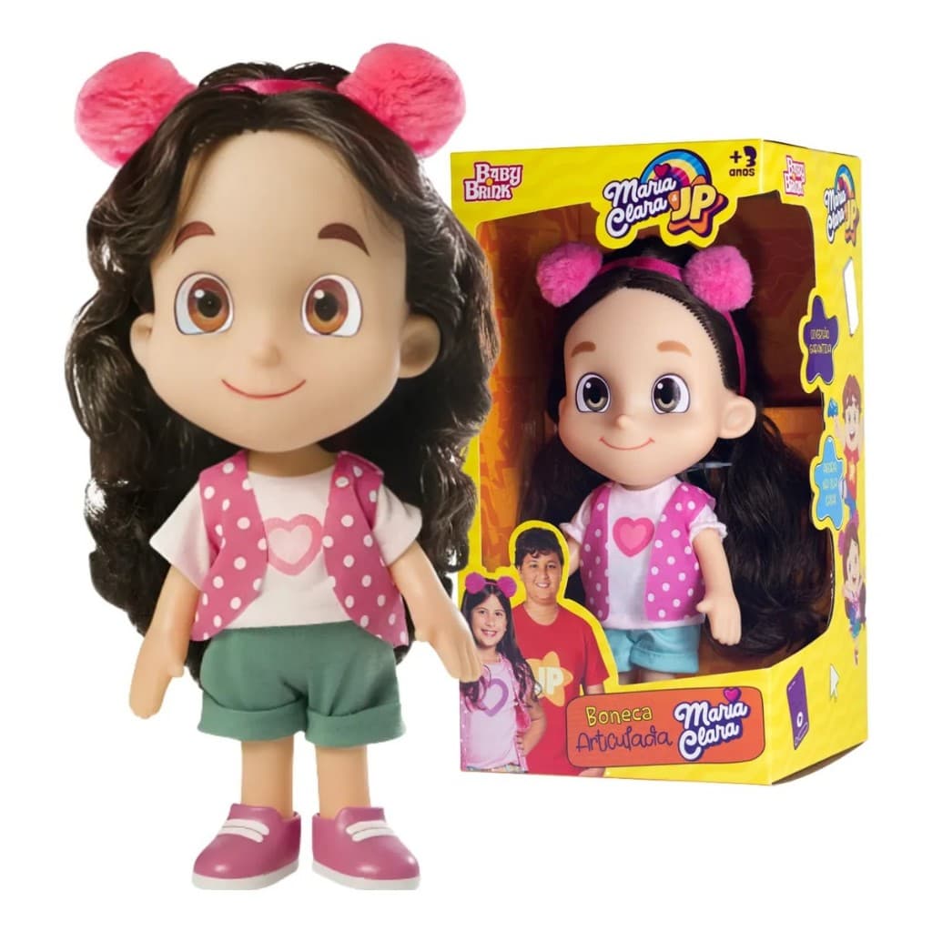 Boneca Maria Clara Youtuber Articulada 27cm Original Baby Brink