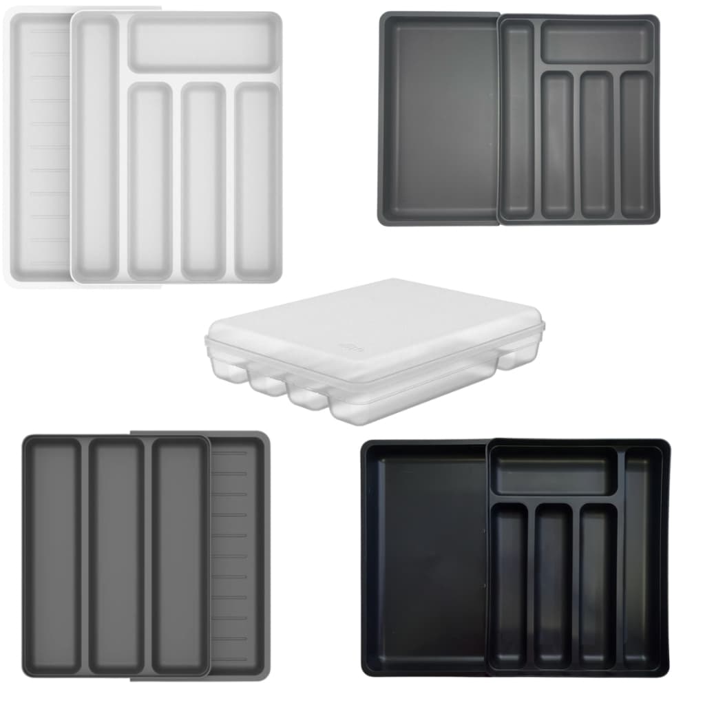 Organizador De Gaveta Extensível Porta Talheres Utensílios Cozinha Multiuso Logic OU