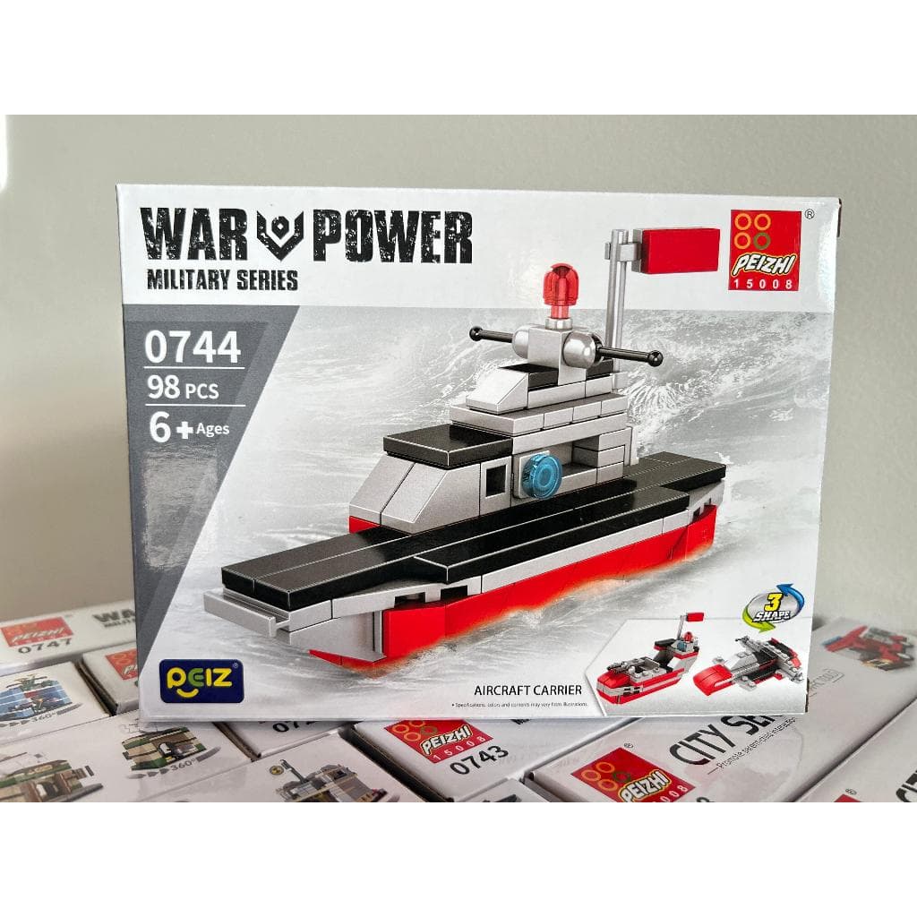 Blocos De Montar Estilo Lego porta aviões Kit para aniversário lembrancinha