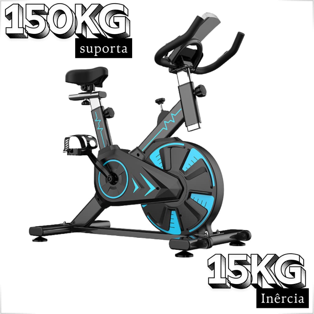 Bicicleta Ergométrica spinning Profissional Academia Fitiness Bike Monitor Suporta até 150kg