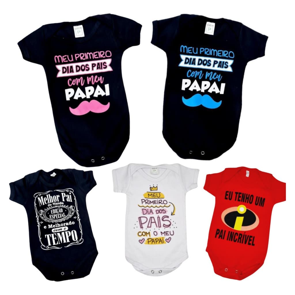 Body De Bebê Frase Dia Dos Pais Menino Menina tematico Papai