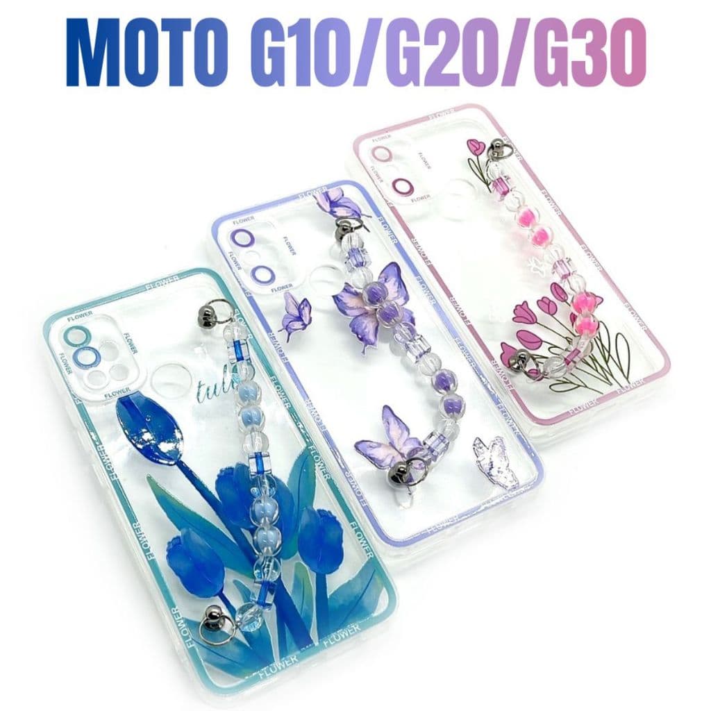 Capa Capinha de celular compatível com Moto G10, G20 e G30 Salva Celular Bloom