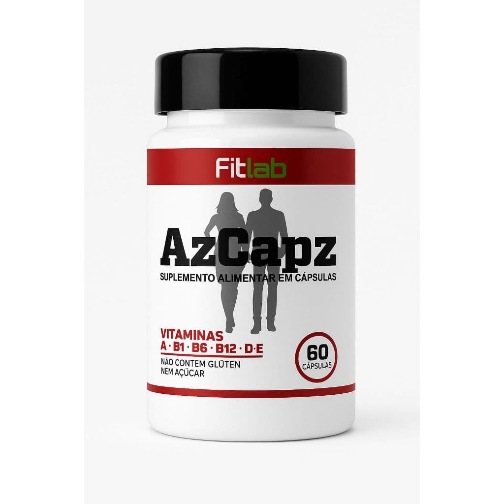 FitLab Multi Vitaminas e Minerais 60 Caps - Magnésio, Zinco, Cálcio, Vitaminas