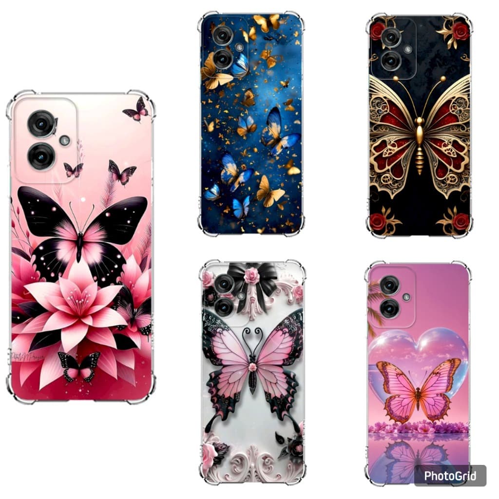 CAPA CAPINHA  DESENHOS VARIADOS BORBOLETAS CAPINHA  PARA G06-G56-G86 ANTI IMPACTO
