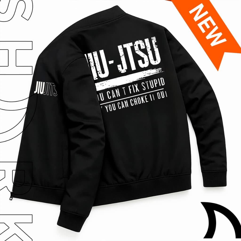 Jaqueta Blusa Masculina Com Ziper Gola Alta Jiujitsu Artes Marciais Luta Esportiva Treino Academia Gym