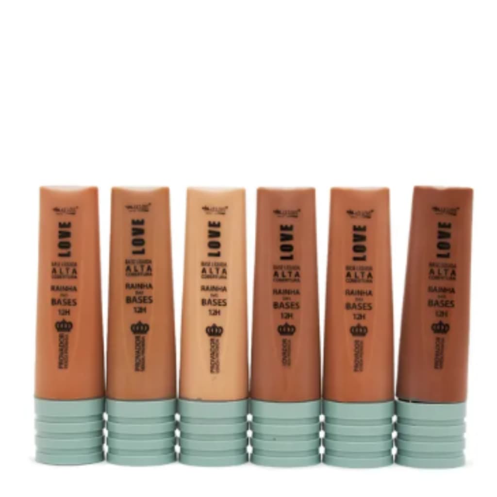 Base Líquida Alta Cobertura Rainha das Bases 12 Horas 615 Max Love 30ml