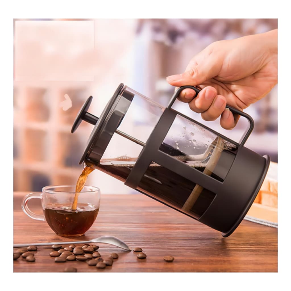 Cafeteira Francesa 350ml Café Expresso Cremeira Vidro