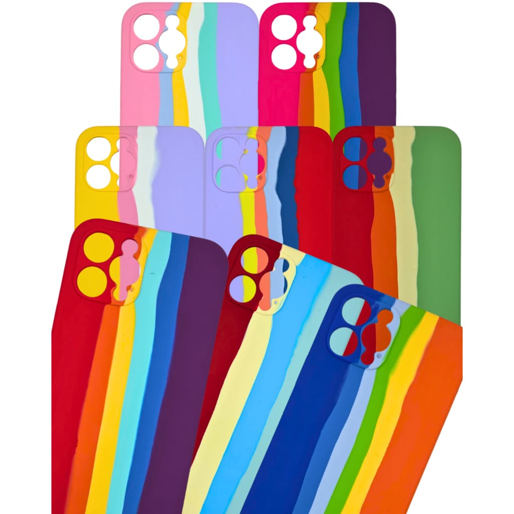 Capinha Case de Celular CSIP12PMMC Capa Silicone Iphone 12 Pro Max Apple Resistente Multicores