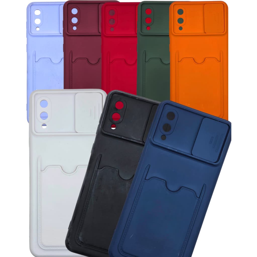 Case Capa de Celular CPCGA02 Capinha Para Samsung Galaxy A02 comPorta Cartão Protetor de Câmera