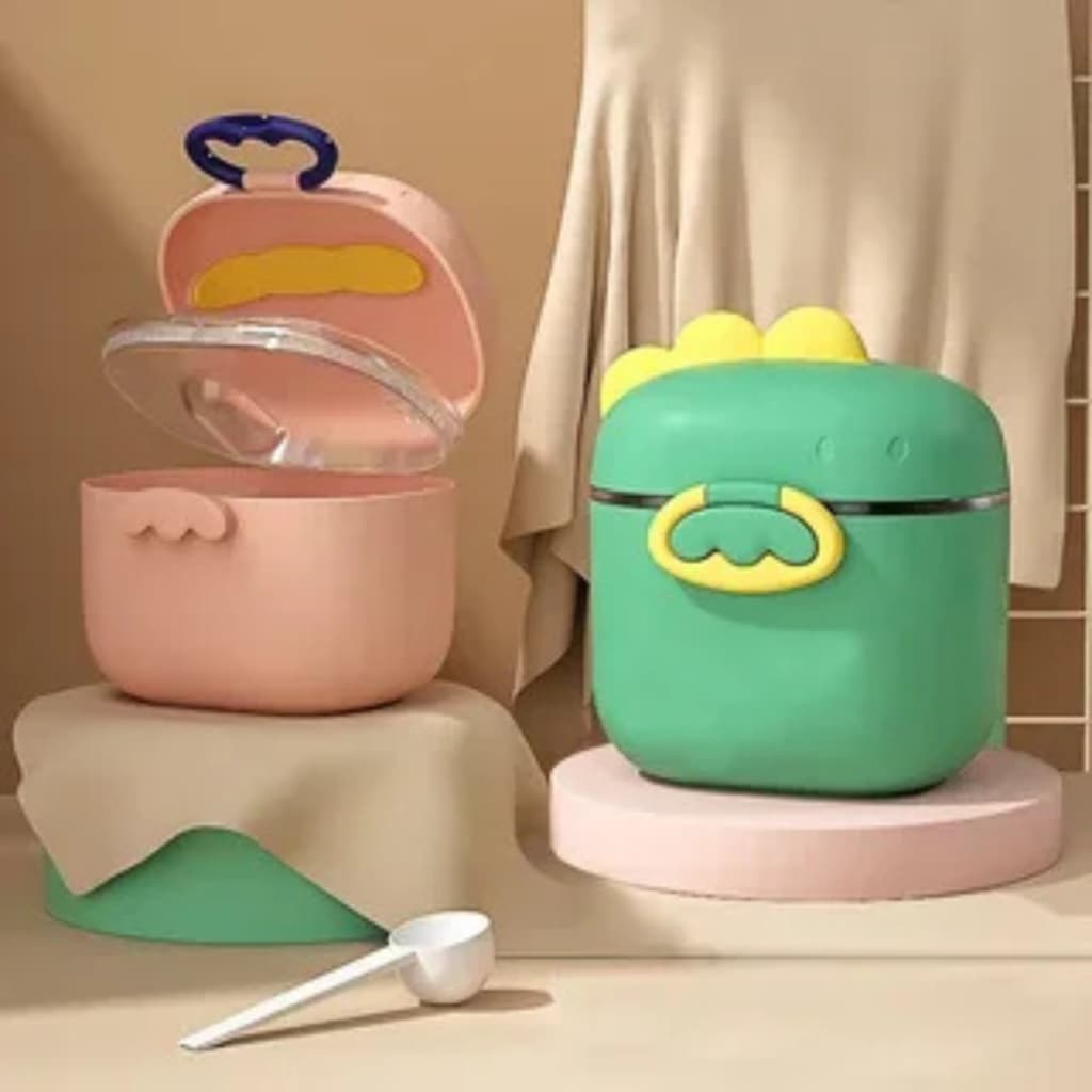 Porta Leite Em Pó Infantil Viagem Com Dosador E Nivelador