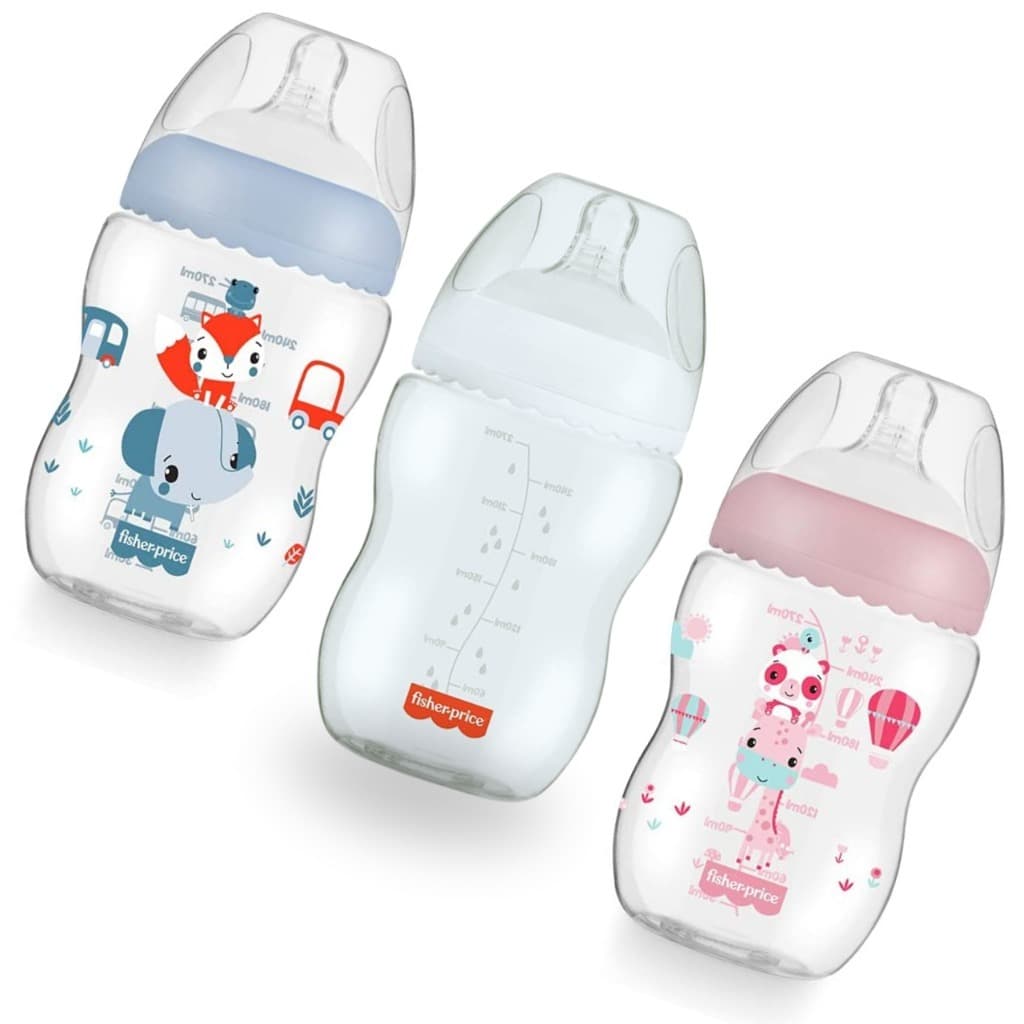 Mamadeira Anticólica First Moments Clássica Fisher Price Livre de BPA 150/270/330ml