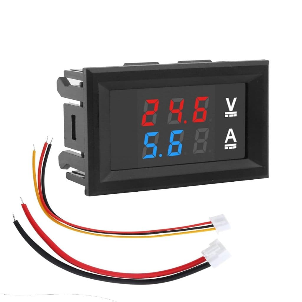 Voltímetro Amperímetro Digital Medição DC 0-100v 0-10A LED