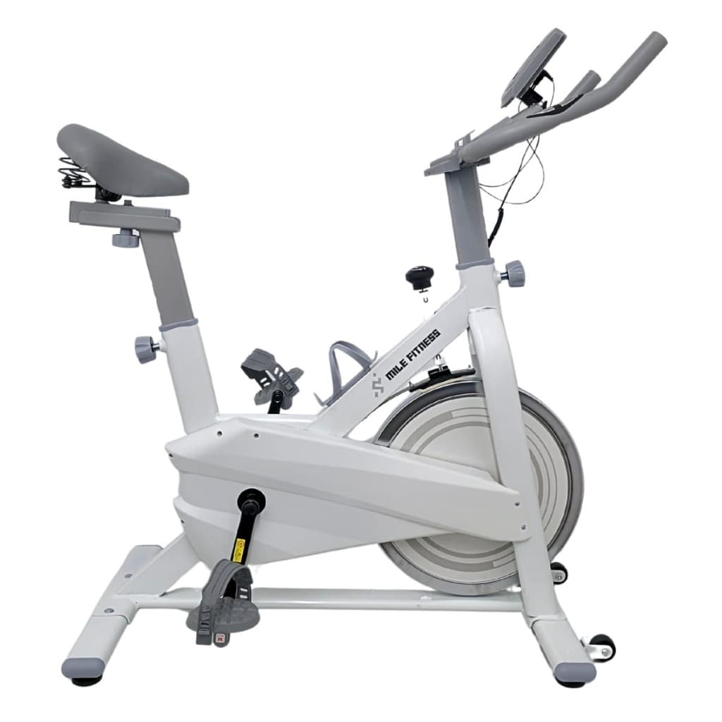 Bicicleta Ergométrica Mile Fitness Spinning 8Kg Branca
