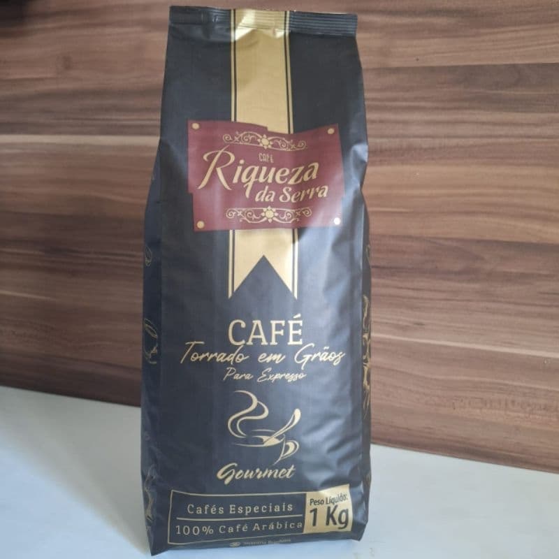Café Expresso Gourmet Torrado em Grãos 100% Arábica 1kg