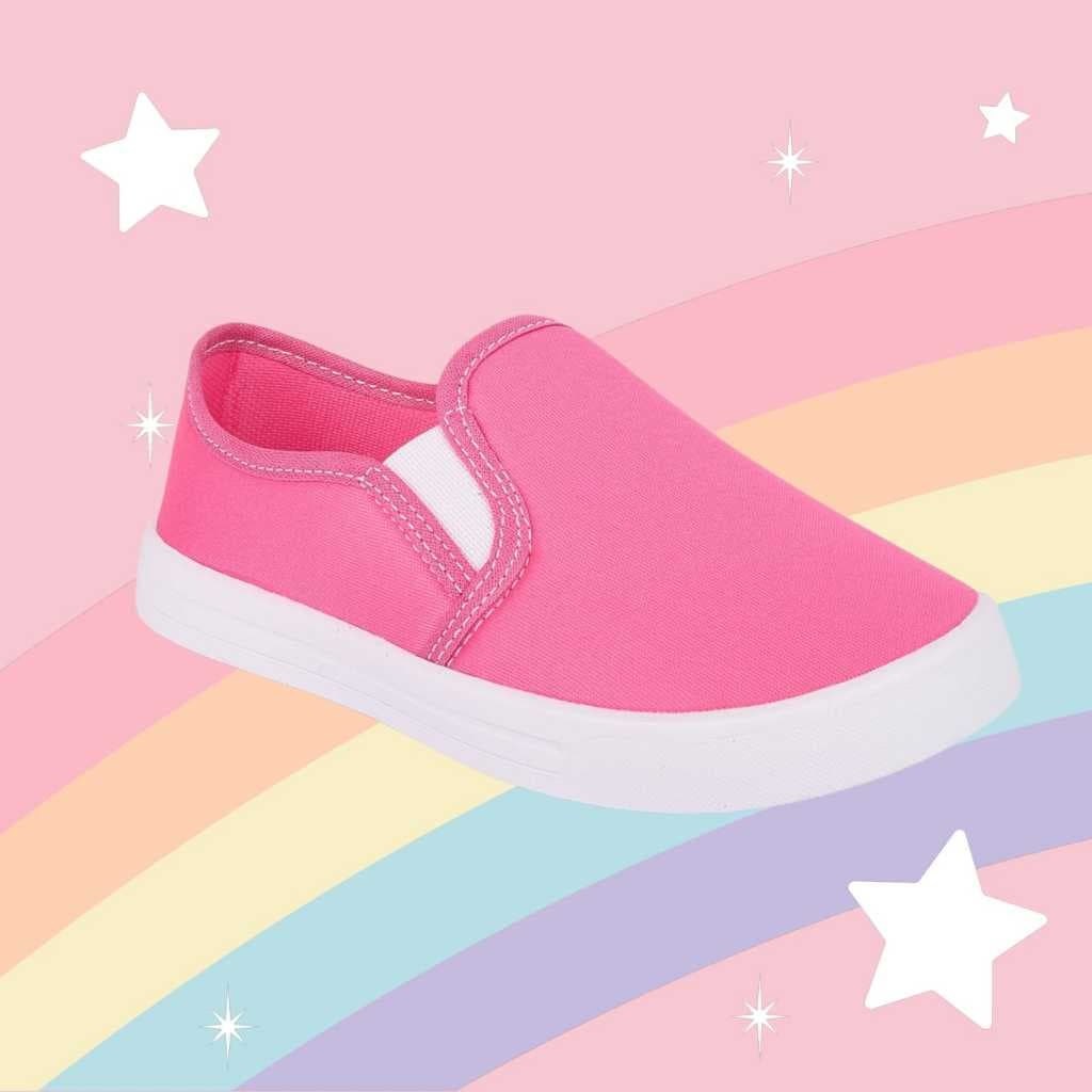 Tênis  Infantil Casual Calce Fácil Slip On Calçados Escolar Sem Cadarço Confortável e Macio