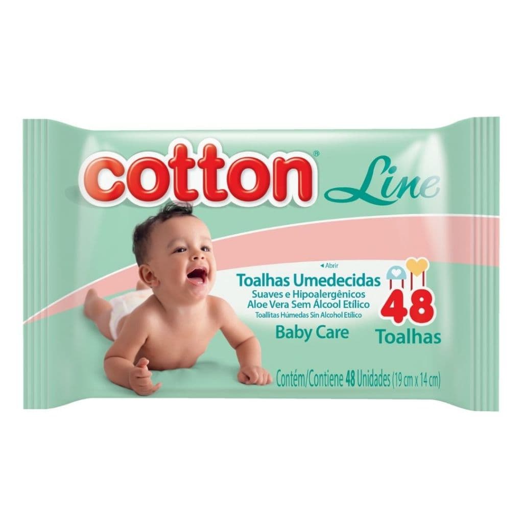 Toalha Umedecida Baby Care Cotton para Bebê – Economize mais 288 Unid | Hipoalergênico