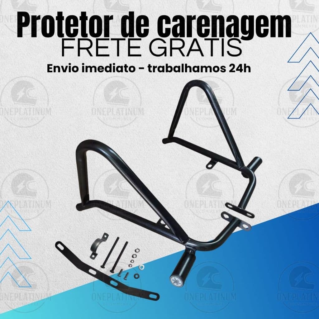 Protetor Motor Carenagem Fazer Factor 150 Slider Moto Qualidade Preto