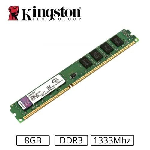 Memória RAM Kingston DDR3 8GB 1333MHZ  PC3 12800 KVR1333D3N9/8G DESKTOP