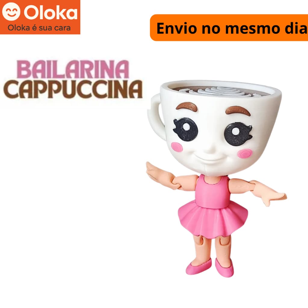 Boneca Meme Bailarina Cappuccina Articulada - Leve 2 e Pague Menos