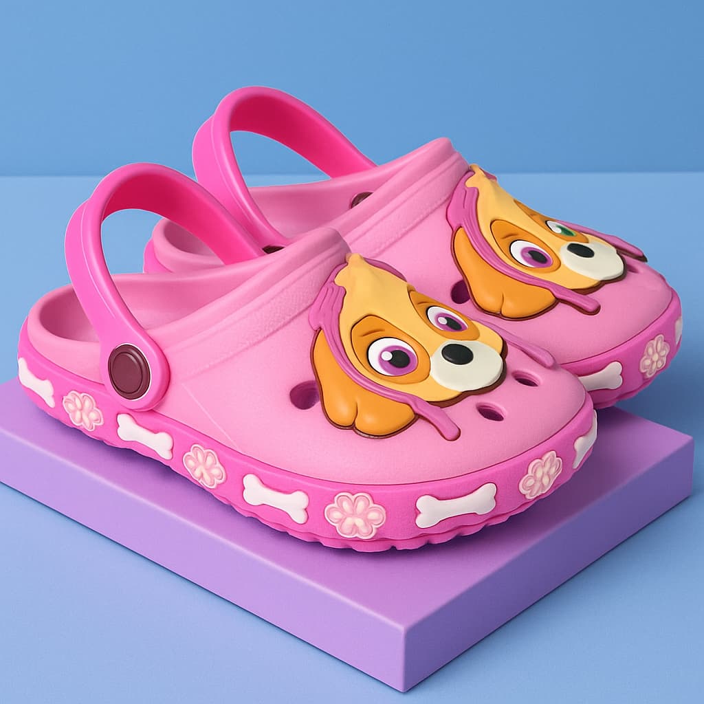 Babuche Feminina Papete Infantil Menina Confortável Respirável Antiderrapante Rosa E Pink Promoção