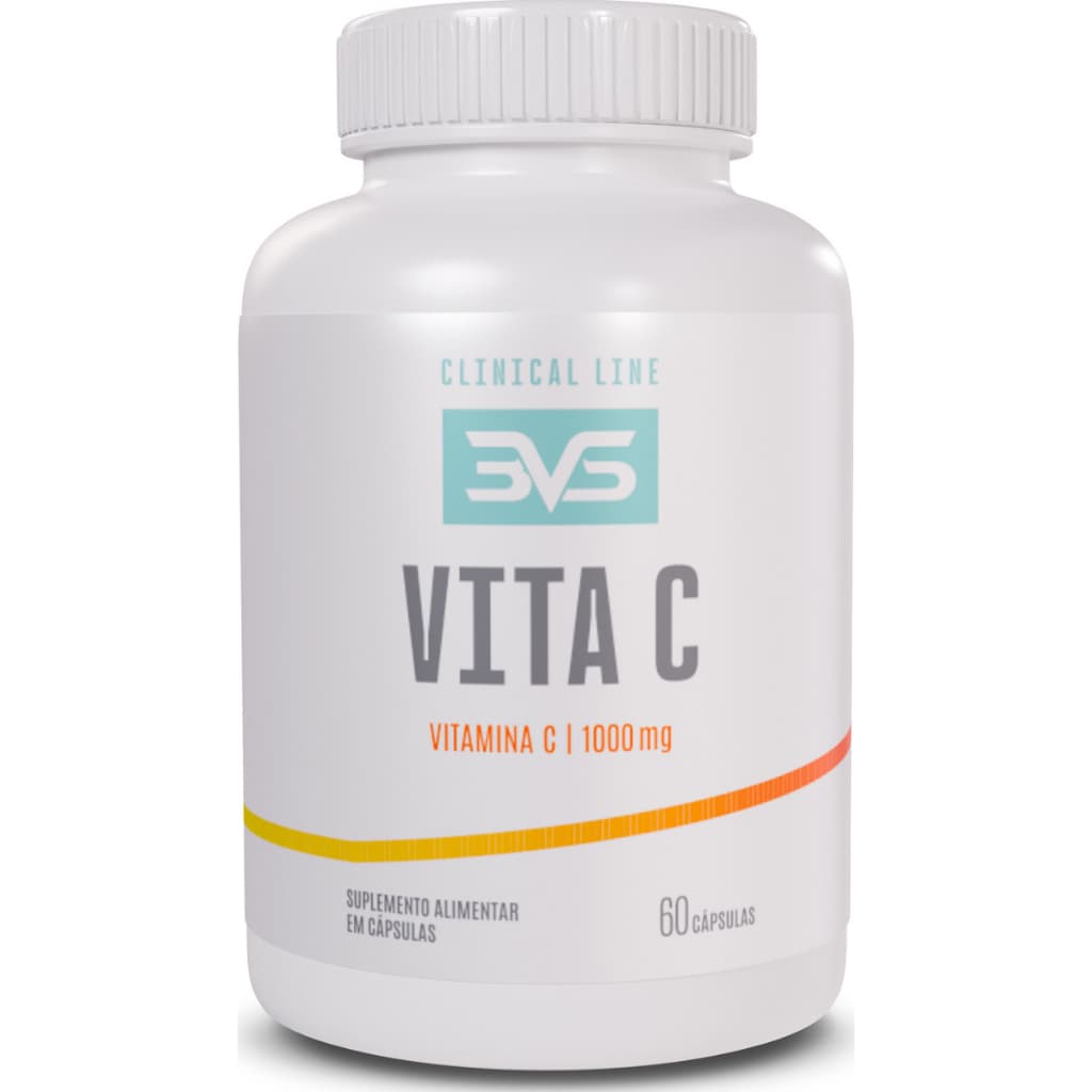 Vitamina C 100% Pura E Concentrada - 60 Cápsulas - Fórmula Exclusiva Com 1000mg Por Cápsula 3VS