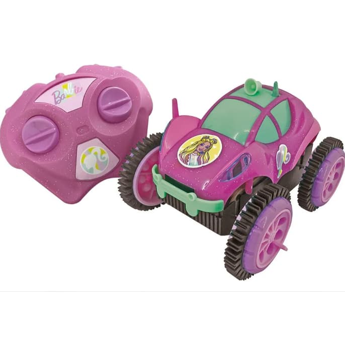 Carrinho de Controle Remoto Barbie Glamour Flip Candide