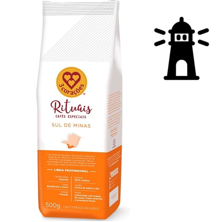 Café em Grãos 3 Corações - Rituais Sul de Minas 500gr - 3 Corações Rituais