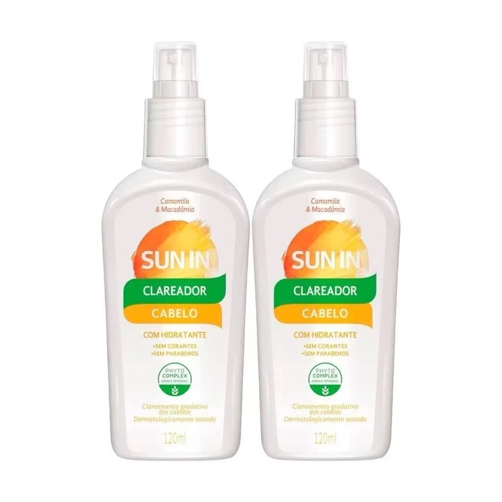 Kit 2 Spray Clareador Hidratante Capilar Phytoervas Camomila Sun in Cabelos 120ml