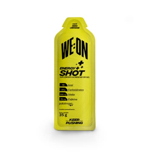 Gel Weon Carbo Energy Shot We-on Sabor Swiss Lemonade Sachês Em Gel - 1 unidade