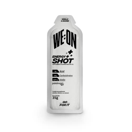 Gel Weon Carbo Energy Shot We-on Sabor Vanilla & Orange Sachês Em Gel - 1 unidade
