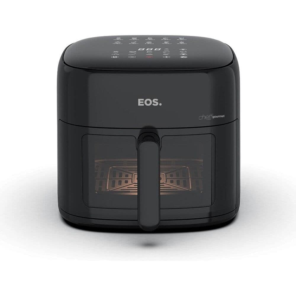 Fritadeira Eos Chef Gourmet Eaf60p 6.2 Litros, Compacta, Luz interna, 10 programas, Painel Digital, Preto - 110V