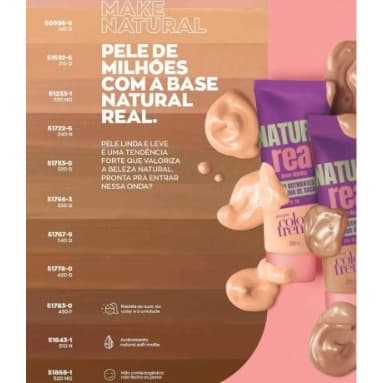 BASE LÍQUIDA NATURAL REAL AVON 20ML