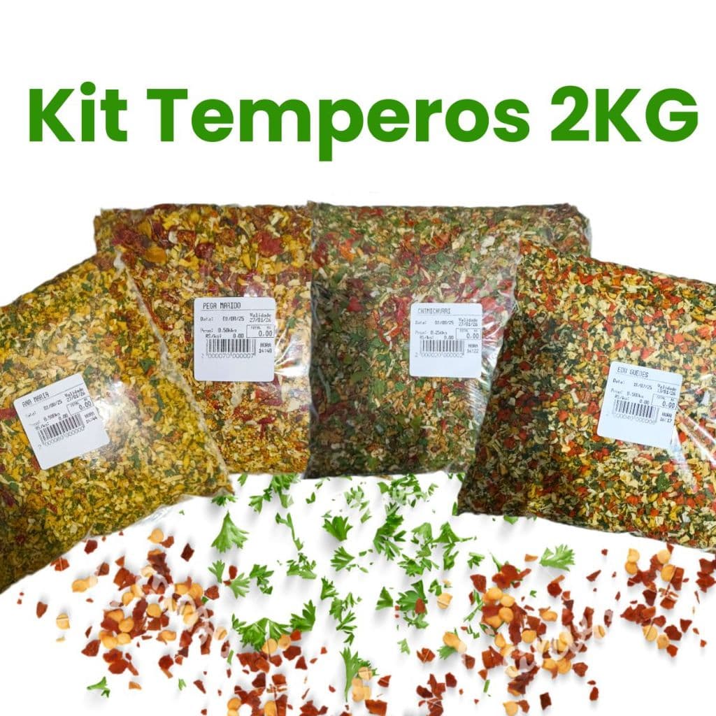 Kit Temperos 2Kg os Melhores da Loja Naturalys