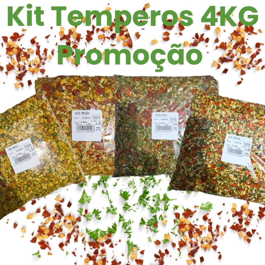 Kit Temperos Atacado 4KG Naturalys