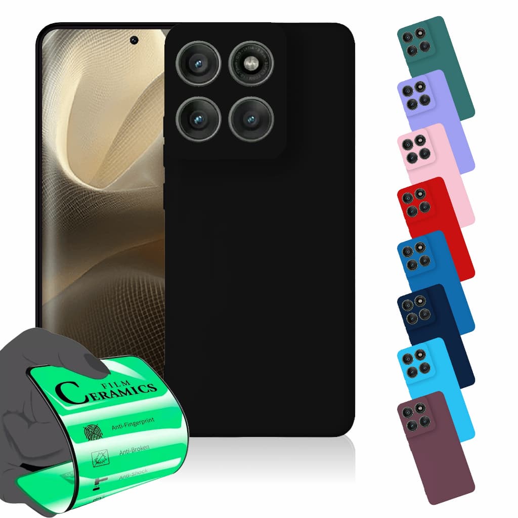 Capa Capinha Anti Shock Aveludada + Película Para Moto Edge 60 Pro