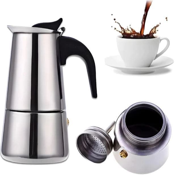 Máquina de Café Cafeteira Italiana 6 Xícaras Expresso em Inox- 300ml