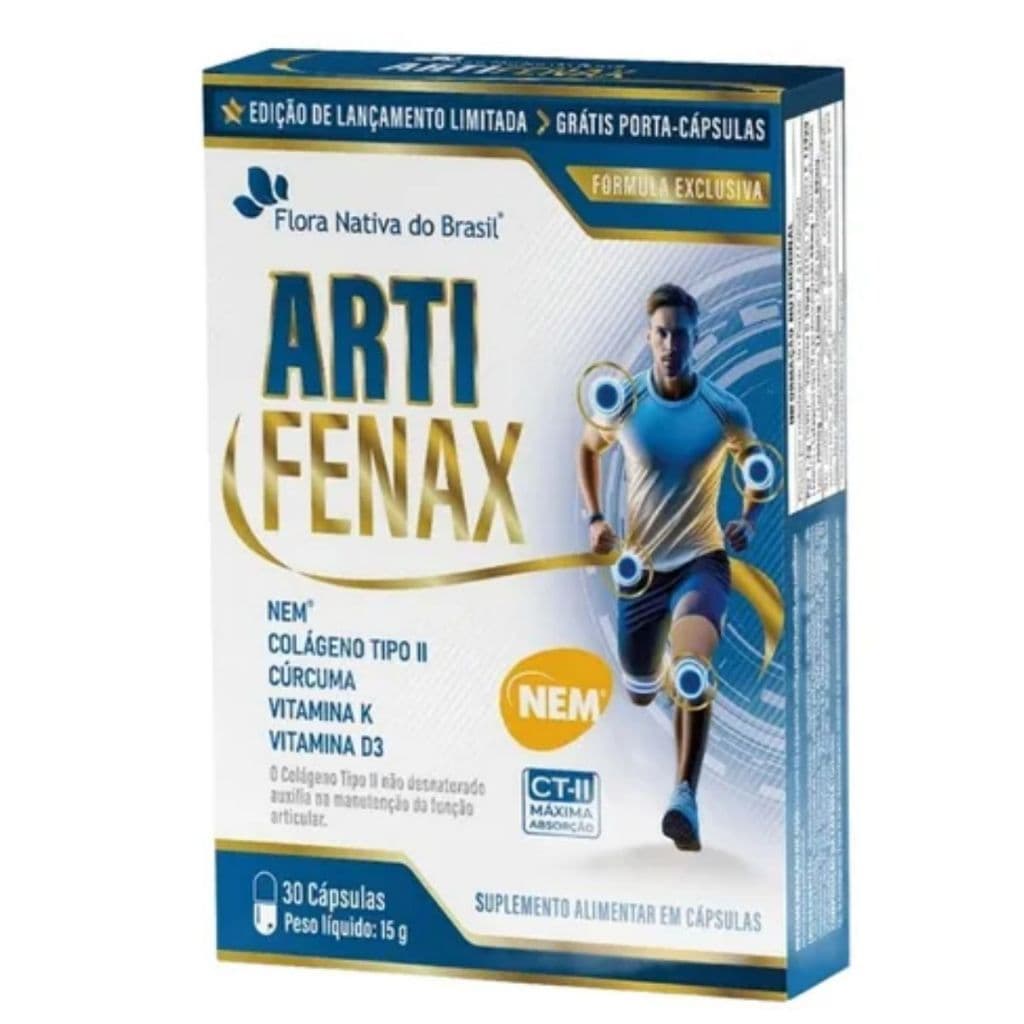 Artifenax / 30 cápsulas 1 frasco / Nem / Cúrcuma / Vitamina k / Vitamina d3