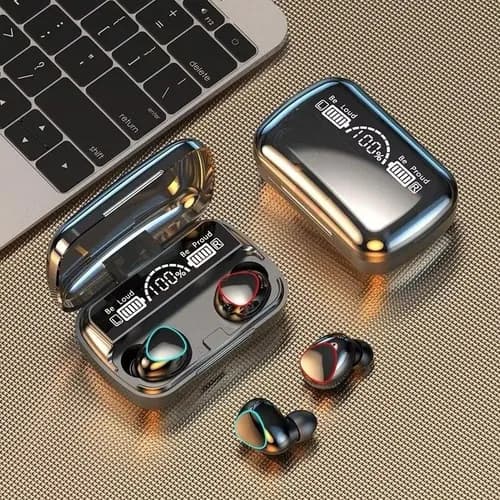 Fone de Ouvido Bluetooth M10 com Display LED HiFi Cancelamento de Ruído e Controle Touch