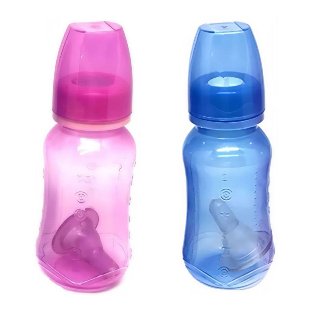 Mini Mamadeira 50ml Bico Silicone Relevo Cuidados Com O Bebe Amamentação Design Ergonomico 